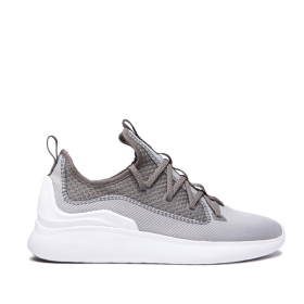 Supra Mens FACTOR Low Top Shoes Lt Grey/Grey/white | US-34056